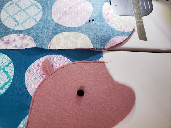 ハリネズミの巾着袋の作り方