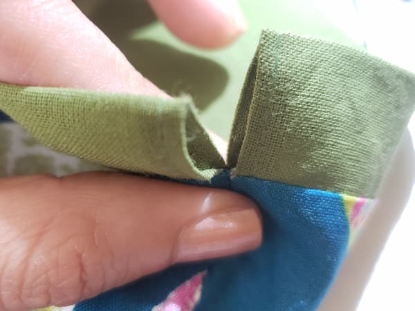 ハリネズミの巾着袋の作り方