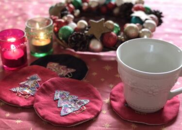 （図案あり）クリスマスツリーのコースターの作り方